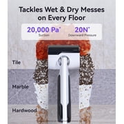 Restored NARWAL S30 Wet Dry Vacuum Cleaner with 20000Pa Suction, 176°F Self-Cleaning, Heated Drying, Disposable Waste Bag, Tangle-Free, Cordless Vacuum Mop for Hard Floors & Edge Cleaning