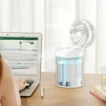 thumbnail image 5 of Portable Mini Misting Fan, USB Rechargeable Cooling Fan with Water Spray Function for Home Office and Outdoor Use, Personal Air Humidifier Desk Cooler, 5 of 6