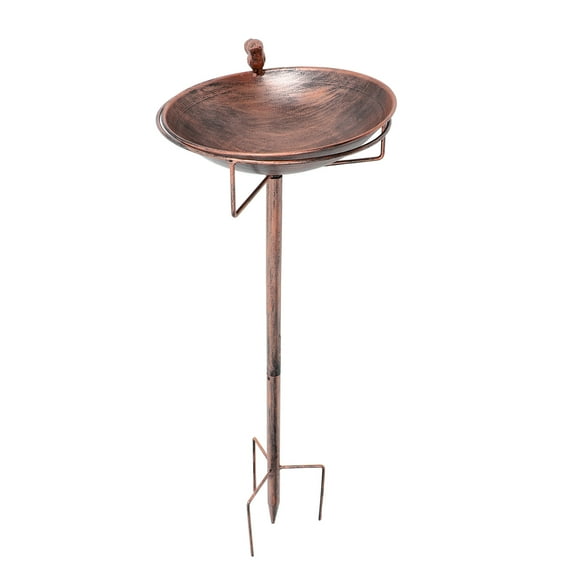 Clispeed Rust Resistant Metal Bird Feeder and Bath for Wild Birds Outdoor Garden Decor