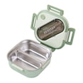 thumbnail image 2 of Bento Box with Compartments Portable Lunch Box with Handle Leakproof Salad Lunch Containers with Cutlery Work Picnic Travel, Microwave Freezer Available, Square, 2 of 9