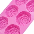 thumbnail image 7 of 6-Cavity Rose Flower Silicone Mold, Food Grade Non-Stick Baking Mold, Reusable 3D DIY Mold for Cake Fondant Chocolate Home Kitchen Decor, 7 of 7