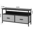 thumbnail image 3 of Acekid 50 Inch TV Stand - Dresser Entertainment Center with 2 Drawers & Storage, Modern Media Console Table for Living Room/Bedroom, Black Tabletop + Grey Drawers, 3 of 8