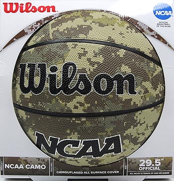 Wilson NCAA Performance Camo Basketball Composite Leather Basketball 