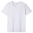 thumbnail image 1 of Selected pure cotton round neck parent-child short-sleeved shirt, casual party sports loose top, 1 of 2