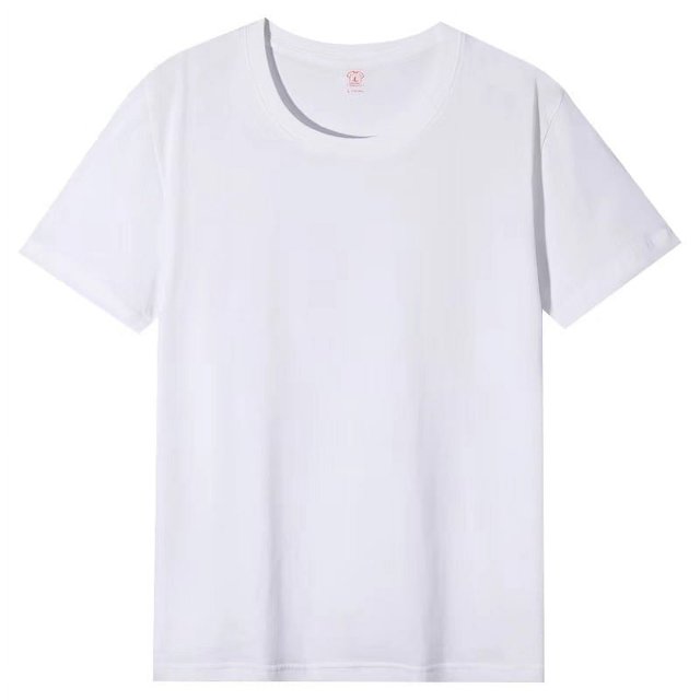 Chemise à Manches Courtes Parent-Enfant en Pur Coton à Col Rond, Haut Ample Décontracté pour Fête et Sport