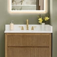 thumbnail image 4 of Fondis 36 in.W Engineered Stone Vanity Backsplash in Grain White, 4 of 7