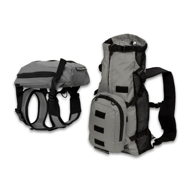Mochila portabebés K9 Sport Sack Walk-On, tamaño mediano, color gris tiburón