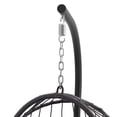thumbnail image 4 of Outdoor Wicker Rattan Swing Chair Hammock Chair Hanging Chair With Aluminum Frame And Blue Cushion Without Stand Pink Cushion, 4 of 6