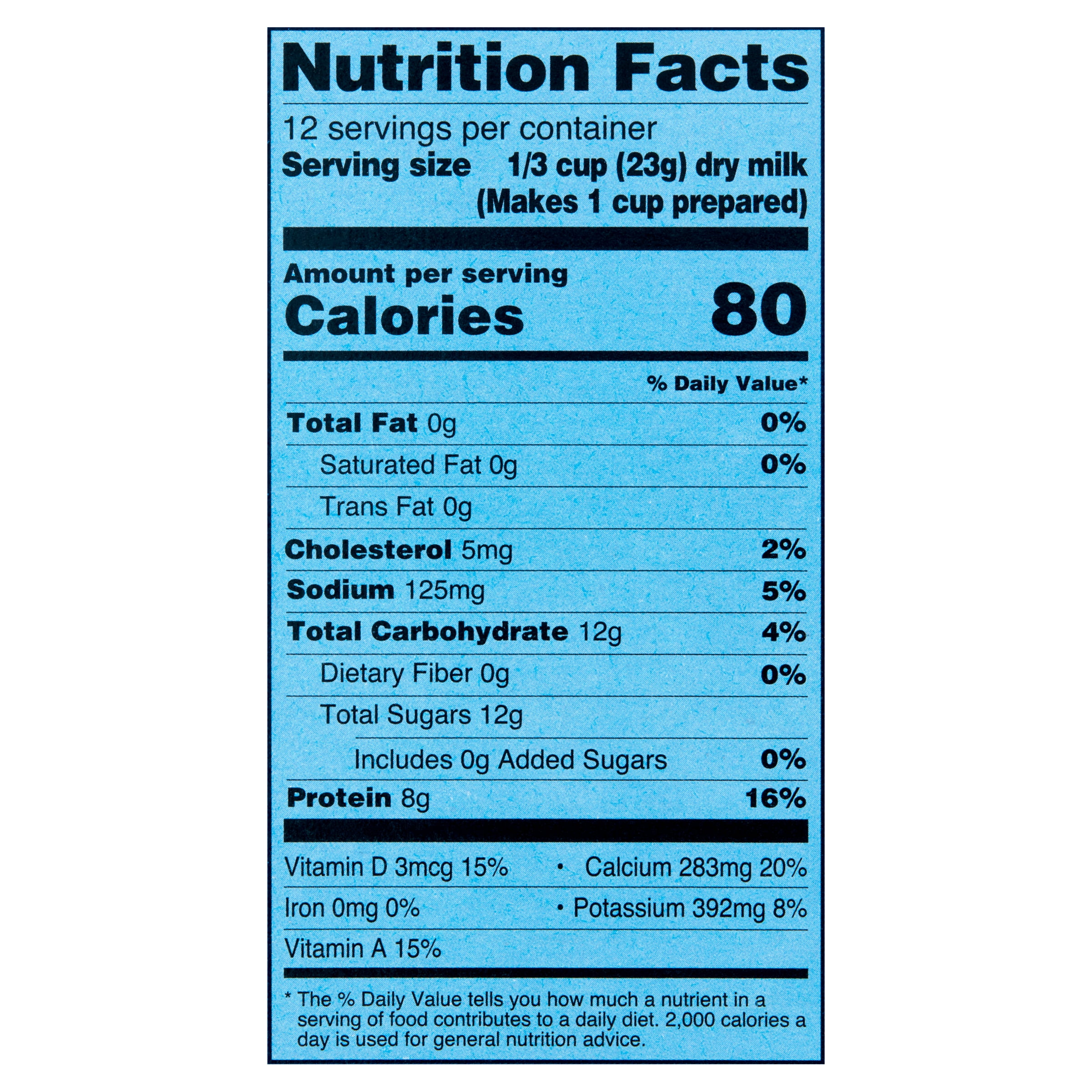 Great Value Instant Nonfat Dry Milk, 3.2 oz Pouches (3 Count), Makes 3 Quarts