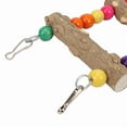 thumbnail image 3 of 3/5/7 Ladder Birds Pet Parrot Ladders Climbing Toy Natural Wood Hanging Colorful Ball Toy for Conures Parakeets Cockatiels D9253, 3 of 9