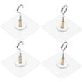 thumbnail image 1 of USHOBE 4pcs Small Adhesive Hooks Vinyl Siding for Hanging Wind Chimes Ceiling Hooks Homeowners, 1 of 8