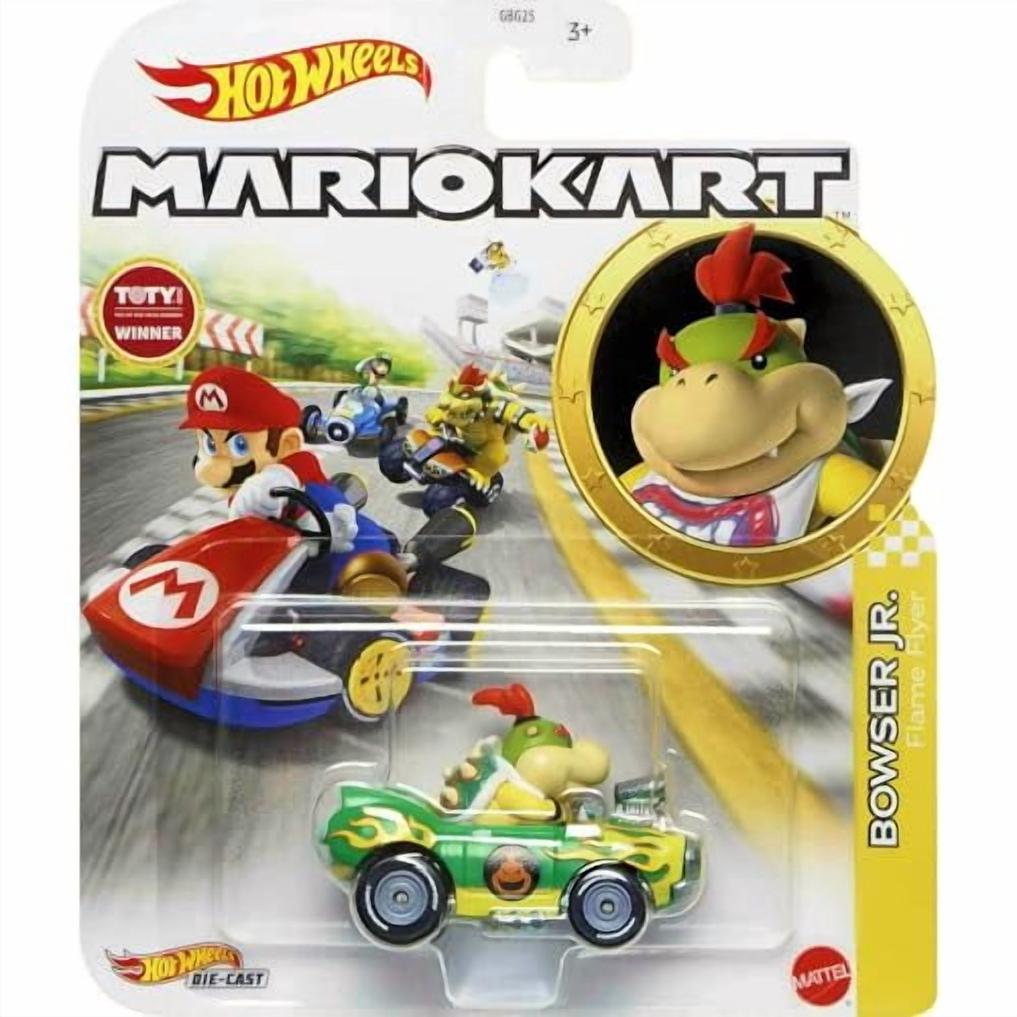 Hot Wheels Mario Kart Die-Cast Character Cars Collection, 8-Pack Set, Nintendo Gaming Collectibles GBG25-957N