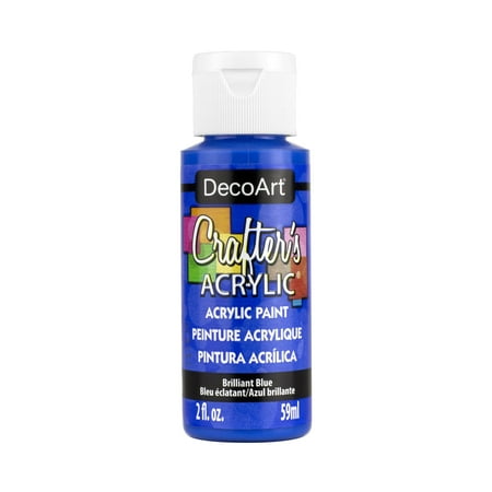 UPC: 0766218065070 | DecoArt Crafter s Acrylic Paint 2 oz. Brilliant Blue