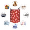 thumbnail image 6 of Balery Rose Flowers Round Laundry Basket with Handles Waterproof Freestanding Laundry Hamper for Clothes Toys in the Dorm and Family-, 6 of 8