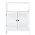 thumbnail image 3 of Veryke Bathroom Storage Cabinets, MDF Floor Bathroom Cabinets, Side Storage Organizer Cabinet with Storage Drawers and w/2 Shelves, White, 3 of 5