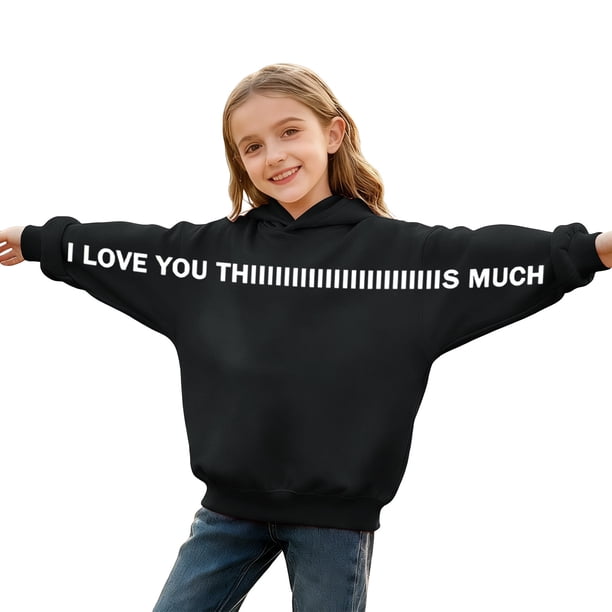 Sudaderas con capucha para niños y niñas, sudaderas casuales de manga larga, lindas sudaderas de gran tamaño con bolsillo de polar, chaquetas para niñas
