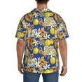 thumbnail image 5 of Disketp Men's Hawaiian Sicilian Style Print Shirts Button Down Holiday Beach Shirts-3X-Large, 5 of 7