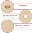 thumbnail image 4 of Présentoir à Bagel Rond en Bois Beige 3 Pcs, 4 of 7