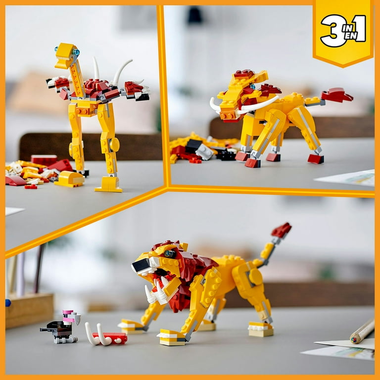 LEGO Creator Safari Zoo Wild Lion 31112 3in1 Building Set 224 Pieces Walmart