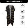 thumbnail image 6 of HELLHERO High Quality Fabrics Women's Short Sleeved Beach Swimsuit Cover Up for Holiday Casual Lightweight Camo, 6 of 6