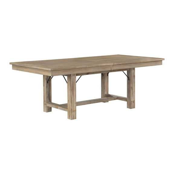 Lexicon Aberdeen Wood Dining Room Table in Distressed Light Oak