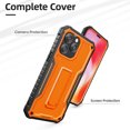 thumbnail image 6 of ExoGuard For iPhone 14 Pro Max Case, Phone Case with Screen Protector and Kickstand (Orange), 6 of 7
