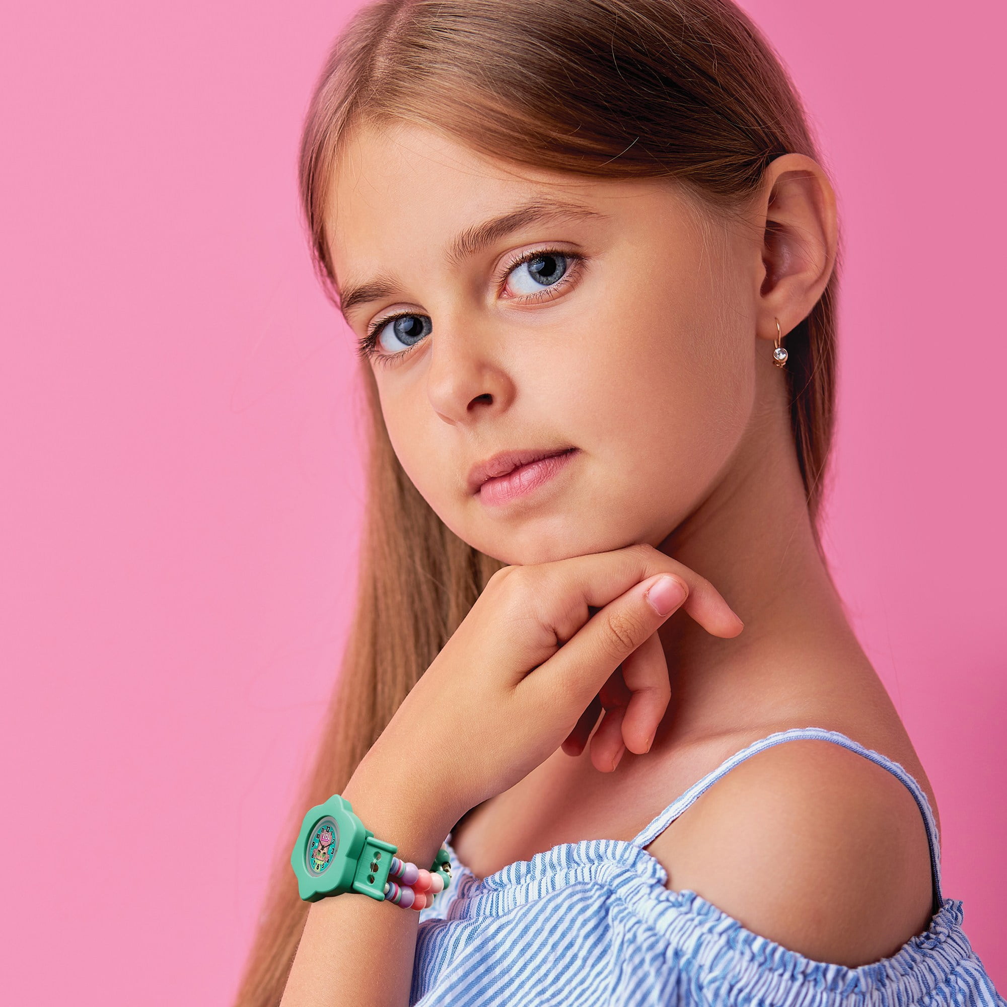 Lol Surprise: 7 Day Fashion Watches - Mix & Match Styles, Digital, New Look Every Day, DIY Jewelry Craft Kit, Green-Pink-Purple-Patterns, Kids Ages 3+