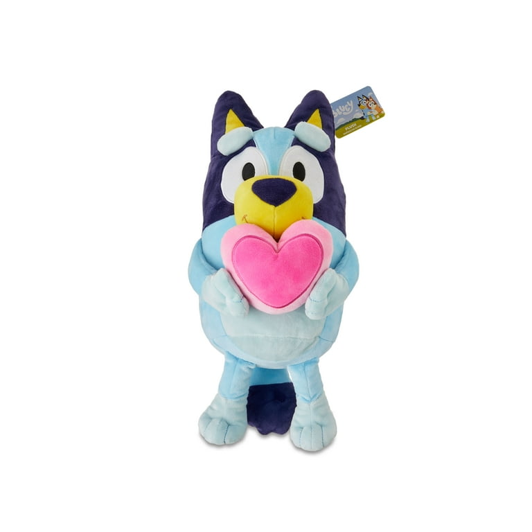 Bluey Large Plush, 17 inches, with Heart, by Ruz - Walmart.com