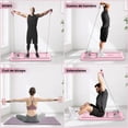 thumbnail image 4 of Tabla Multifuncional para Abdominales, Cama Deslizante de Pilates 5 en 1, Rodillos Abdominales Plegables, Ejercicios Abdominales de Rebote Automático, Equipo para Gimnasio en Casa Cardio Beat Rosa, 4 of 4