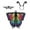 Rainbow-AD-1, variant on Butterfly Costume for Women - Halloween Cape Adult Wings with Mask and Antenna Headband