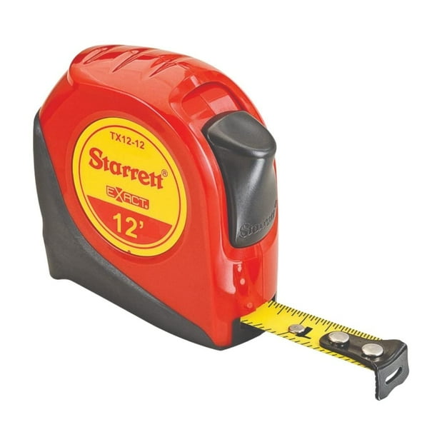 Cinta métrica Starrett Exact retráctil de 3,6 m con revestimiento de nailon