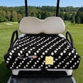 thumbnail image 2 of KUIFORTI Wave Pattern Golf Cart Seat Blanket Covers Summer Outdoor Anti-hot Club Car Blanket Easy to Install Polyester Suitable Club Car and More 2 Person Seats Golf Carts, 2 of 7