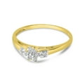 thumbnail image 3 of 10K Yellow Gold Diamond Cluster Ring, 3 of 7