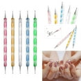 thumbnail image 4 of Pinkiou Nail Art Brushes Kit with Nail Painting Brushes, Nail Dotting Tool, Nail Foil, Paillette Decoration Manicure Rhinestones Tape Color for Nails, 4 of 7