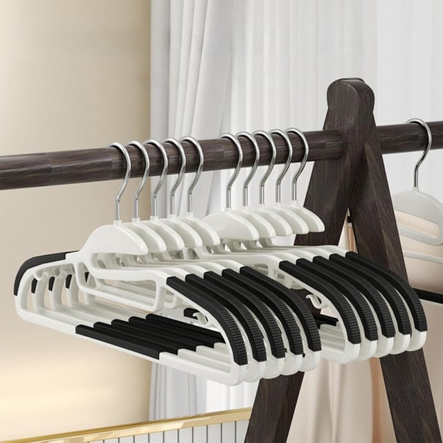 Feltree Household Non Slip Non Marking Corner Drying Rack Fish Mouth Opening Clothes Hangers Dry and Wet Use Does Not Hurt The Collar