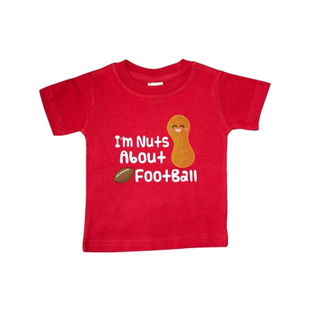 

Inktastic Football Funny Nuts About Football Gift Baby Boy T-Shirt