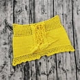 thumbnail image 3 of Women's Summer Knitted Hollow Out Drawstring Beach Shorts - Elastic Polyester, Swim & Vacation Essential, 3 of 8