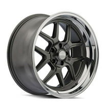 17x8 Ridler 610 Grey/Polished Lip Wheel 5x4.5 (0mm)