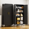 thumbnail image 6 of Ero 71" Tall Metal Garage Storage Cabinet with Wheels, Rooling Tool Cabinet with Lock and 4 Adjustable Shelves for Garage, Home, Office (White) ﻿, 6 of 9