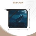 thumbnail image 3 of Sikiie Lonely Night Wolf Pot Holders Kitchen Insulation Mats Heat Resistant Pot-Holder Oven Anti-Scald Pads for Cooking Baking, 7.1*7.1inch, 3 of 8