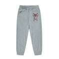thumbnail image 3 of Little Girls Animal Print Hooded Sweatshirt Jogger With Bow Detail Two Piece Outfit Kids Sets Clothes, 3 of 6