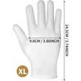 thumbnail image 2 of White Cotton Moisturizing Gloves - Overnight Spa Treatment for Dry and Cracked Hands, 2 of 5