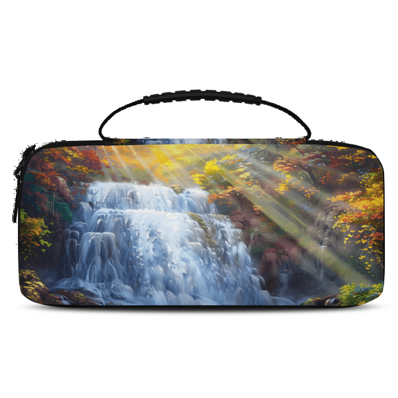 Herdesigns Carry Case Compatible for Nintendo Switch 2, Protective Travel Switch Carrying Case with 20 Game Card Slots for Switch Console & Accessories,Landscape