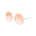 thumbnail image 4 of Gafas De Sol Qarigey Redondas Con Estilo Marco De PC Color Champán, 4 of 6
