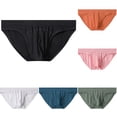 thumbnail image 2 of MYG Mens Threaded Low Waist U Convex Pouch Breathable Briefs Underwear Underpants, 2 of 9