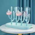 thumbnail image 6 of Baby Bottle Drying Rack, Space Saving Bottle Dryer Holder for Bottles, Nipples, Pump Parts, Cups(Blue), 6 of 6