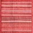 thumbnail image 1 of Ahgly Company Machine Washable Indoor Square Abstract Red Modern Area Rugs, 3' Square, 1 of 4