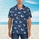 thumbnail image 2 of Fotbe Cartoon Sharks2 Camisa Hawaiana para Hombre Unisex – Camisa Casual de Verano con Botones de Manga Corta de Algodón y Lino,X-Large, 2 of 7
