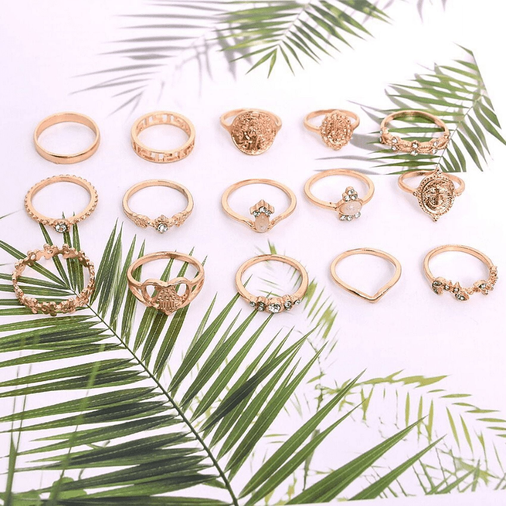 Buy Cyntan Fashion Ring Set Midi Rings Womens Ring Set Boho Midi Finger  Knuckle Ring Stacking Ring Set Online at desertcartOMAN