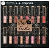 ($32 Value) L.A. COLORS Cosmetics Limited Edition Holiday Gloss Fanatic Lipgloss Collection Gift Set, 16 pc